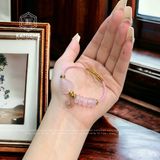  Vòng Dây Cáp Thạch Anh Hồng Ngũ Điếu, Túi Tiền Và Bà Hồ Ly Chúa (Hoả, Thổ) 