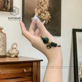  Vòng Tay Dây Cáp Ngũ Điếu Mix Túi Tiền Kim Bảo, Hồ Ly Chúa Ngọc Cẩm Thạch Sơn Thủy (Type B) (Không Kén Mệnh) 