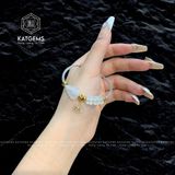  Vòng Dây Cáp Đá Moon Ngũ Điếu Mix Hồ Ly Chúa Và Túi Tiền Kim Bảo (Kim, Thủy) 