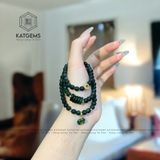  Vòng Chuỗi Ngọc Lục Lam 5.5ly Mix Ngũ Điếu, Túi Tiền Và Kim Tiền Vàng 10K (Không Kén Mệnh) 