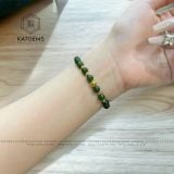 Vòng Đơn Ngọc Bích 6Ly Mix Bi Kim Tiền, Bi Vàng Tây 10K (Không Kén Mệnh) 