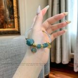  Vòng Tay Dây Cáp Phúc Bảo Như Ý Ngũ Điếu Mix Túi Tiền Kim Bảo, Hồ Ly Lam Ngọc Và Khánh Cát Tường Vàng Trang Sức (Không Kén Mệnh) 