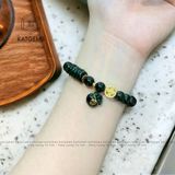  Vòng Ngọc Cẩm Thạch Sơn Thủy (Type B) 8.5ly Mix Ngũ Điếu, Túi Tiền Kim Bảo Và Cỏ Bốn Lá (Không Kén Mệnh) 