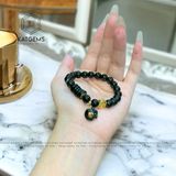  Vòng Ngọc Cẩm Thạch Sơn Thủy (Type B) 8.5ly Mix Ngũ Điếu, Túi Tiền Kim Bảo Và Cỏ Bốn Lá (Không Kén Mệnh) 