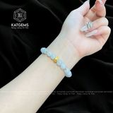  Vòng Đơn Bạch Ngọc 8ly Mix Charm Chú Om Mani Padme Hum Vàng Trang Sức (Không Kén Mệnh) 1-131000 