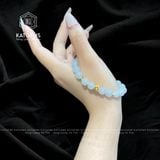  Vòng Đơn Bạch Ngọc 8ly Mix Charm Chú Om Mani Padme Hum Vàng Trang Sức (Không Kén Mệnh) 1-131000 