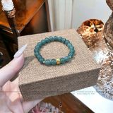  Vòng Đơn Lam Ngọc Chất Băng 7ly Mix Charm Chú Om Mani Padme Hum Vàng Trang Sức (Không Kén Mệnh) 1-121006 