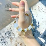  Vòng Dây Cáp Đá Moon Ngũ Điếu Mix Hồ Ly, Túi Tiền Và Cỏ Bốn Lá (Kim, Thủy) 200525-20 