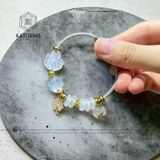  Vòng Dây Cáp Đá Moon Ngũ Điếu Mix Hồ Ly, Túi Tiền Và Cỏ Bốn Lá (Kim, Thủy) 200525-20 