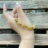  Vòng Dây Cáp Thạch Anh Tóc Vàng Mix Ngũ Điếu, Lu Thống, Cỏ Bốn Lá, Túi Tiền Và Bà Hồ Ly (Kim, Thổ) 