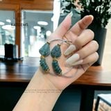  Vòng Dây Cáp Lam Ngọc Ngũ Điếu Mix Bà Chúa Hồ Ly (Không Kén Mệnh) 150525-47 