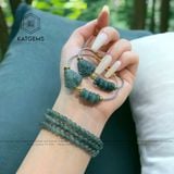  Vòng Dây Cáp Lam Ngọc Ngũ Điếu Mix Bà Chúa Hồ Ly (Không Kén Mệnh) 150525-47 