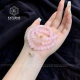  Chuỗi Vòng Thạch Anh Hồng 6ly Túi Tiền Kim Bảo Mix Hồ Ly Và Bi Kim Tiền Vàng Trang Sức (Hỏa, Thổ) 2-125005 