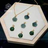  Mặt Dây Chuyền Ngọc Hoa Mẫu Đơn (Không Kén Mệnh) 