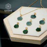  Mặt Dây Chuyền Ngọc Hoa Mẫu Đơn (Không Kén Mệnh) 