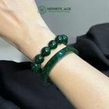  Vòng Ngọc Khối Ngọc Bích Canada Bản Vuông 9Ly Kèm Kiểm Định (Không Kén Mệnh) 