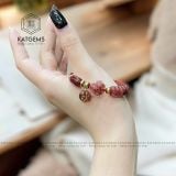  Vòng Dây Cáp Thạch Anh Tóc Đỏ Mix Ngũ Điếu, Lu Thống, Charm Túi Tiền Và Bà Hồ Ly (Thổ, Hỏa) 
