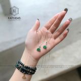  Mặt Phật Di Lặc Ngọc Băng Lục Jade A Bạc Si Vàng Trắng (Không Kén Mệnh) 