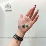  Mặt Phật Di Lặc Ngọc Băng Lục Jade A Bạc Si Vàng Trắng (Không Kén Mệnh) 