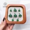  Mặt Phật Di Lặc Ngọc Băng Lục Jade A Bạc Si Vàng Trắng (Không Kén Mệnh) 