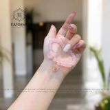  Vòng Tay Đơn Thạch Anh Hồng 7ly Mix Ngũ Điếu, Túi Tiền, Hồ Ly Và Bi Vàng Tây 10K (Hỏa,Thổ) 