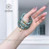  Chuỗi Vòng Ngọc Hoa Bay Độc Bản 7ly Mix Ngũ Điếu, Cỏ Bốn Lá Và Lu Thống Kim Tiền Vàng 10K (Không Kén Mệnh) 