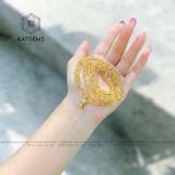  Chuỗi Vòng Thạch Anh Tóc Vàng Trong 6,6ly Mix Charm Hồ Ly Vàng Trang Sức (Kim, Thổ) 122003 