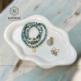  Chuỗi Vòng Ngọc Hoa Bay 6ly Mix Ngũ Điếu, Cỏ Bốn Lá Và Kim Tiền Vàng 10K (Không Kén Mệnh) 