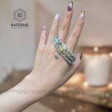  Chuỗi Ngọc Hoa Bay Độc Bản 5Ly mix Lu Thống, Hoa Sen, Túi Tiền Kim Bảo Và Bi Vàng 10K - Không Kén Mệnh 1-127018 