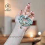  Chuỗi Ngọc Hoa Bay Độc Bản 5Ly mix Lu Thống, Hoa Sen, Túi Tiền Kim Bảo Và Bi Vàng 10K - Không Kén Mệnh 1-127018 