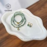  Chuỗi Ngọc Hoa Bay Độc Bản 5Ly mix Lu Thống, Hoa Sen, Túi Tiền Kim Bảo Và Bi Vàng 10K - Không Kén Mệnh 1-127018 