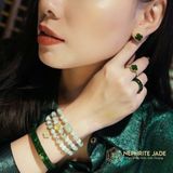  Bộ Trang Sức Vàng Phong Thuỷ Cỏ Bốn Lá Ngọc Bích Canada VIP Vàng Trang Sức (Không Kén Mệnh) 