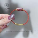  Vòng Dây Cáp Lu Thống Thạch Anh Tóc Đỏ Trơn (Thổ, Hỏa) 