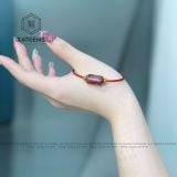 Vòng Dây Cáp Lu Thống Thạch Anh Tóc Đỏ Trơn (Thổ, Hỏa) 