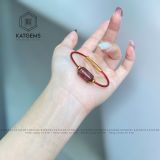  Vòng Dây Cáp Lu Thống Thạch Anh Tóc Đỏ Trơn (Thổ, Hỏa) 