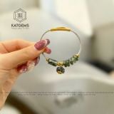  Vòng Dây Cáp Thạch Anh Tóc Xanh Mix Ngũ Điếu, Lu Thống, Charm Túi Tiền (Mộc, Hỏa) 