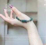  Vòng Đơn Tay Lam Ngọc 5.6ly Ngũ Điếu Mix Bi Vàng 10K (Không Kén Mệnh) 