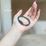  Vòng Đơn Tay Lam Ngọc 5.6ly Ngũ Điếu Mix Bi Vàng 10K (Không Kén Mệnh) 