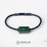  Vòng Dây Cáp Lu Thống Ngọc Bích Canada Cho Nam KT 18x12mm VIP (Không Kén Mệnh) 260525-15 