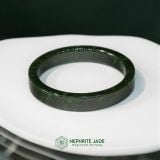  Vòng Ngọc Khối Ngọc Bích Canada Bản Vuông 9Ly Kèm Kiểm Định (Không Kén Mệnh) 