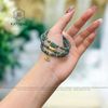  Chuỗi Vòng Lam Ngọc  Jade A 4ly Mix Lu Thống, Hoa Sen Và Charm Hạt Gạo Vàng Trang Sức (Không Kén Mệnh) 2-126004 