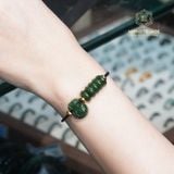  Vòng Dây Cáp Ngọc Bích Canada Ngũ Điếu Mix Túi Tài Lộc VIP (Không Kén Mệnh) 260525-18 