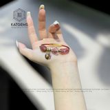  Vòng Dây Cáp Thạch Anh Tóc Đỏ Mix Ngũ Điếu, Lu Thống Chạm Kim Tiền, Charm Túi Tiền Và Bà Hồ Ly Chúa (Thổ, Hỏa) 
