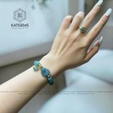  Vòng Dây Cáp Lam Ngọc Ngũ Điếu Mix Hồ Ly Chúa, Túi Tiền Và Lu Thống Chạm Kim Tiền (Không Kén Mệnh) 