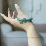  Vòng Dây Cáp Lam Ngọc Ngũ Điếu Mix Hồ Ly Chúa, Túi Tiền Và Lu Thống Chạm Kim Tiền (Không Kén Mệnh) 