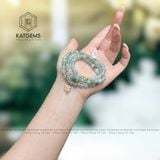  Chuỗi Ngọc Hoa Bay 5.6Ly Mix Ngũ Điếu Và Cỏ Bốn Lá, Bi Kim Tiền Vàng 10K Không Kén Mệnh 