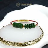  Vòng Dây Cáp Lu Thống Chạm Kim Tiền Mix Ngũ Điếu Ngọc Bích Canada Vip (Không Kén Mệnh) 260525-6 