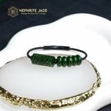  Vòng Dây Cáp Lu Thống Chạm Kim Tiền Mix Ngũ Điếu Ngọc Bích Canada Vip (Không Kén Mệnh) 260525-6 