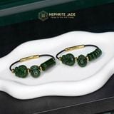  Vòng Dây Cáp Ngọc Bích Canada Vip Lu Thống Mix Hồ Ly, Túi Tiền Tài Lộc (Không Kén Mệnh) 