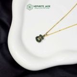  Mặt Dây Chuyền Túi Tiền Kim Bảo Ngọc Bích Canada Kích Thước 11x10x6mm Mix Vàng Tây 10K (Không Kén Mệnh) 